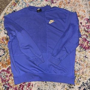 Purple patch work Nike crewneck